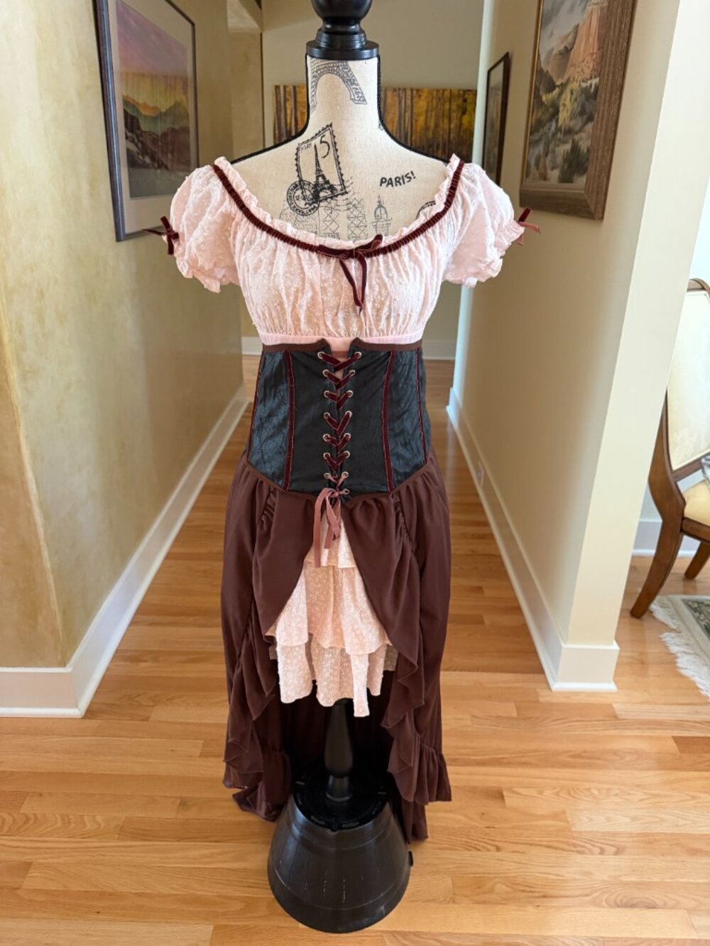 Spirit Saloon Girl Halloween Costume Size Large 10-14